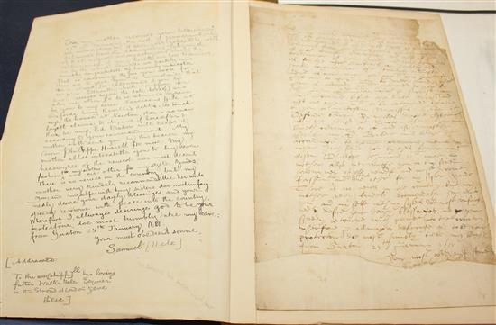 Royal Navy Interest - a collection of 24 manuscript warrants and letters, etc